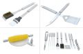 Set de instrumente pentru grătar,carcasa ALU de 18 buc