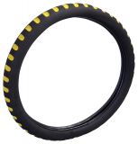 Husă volan SOFT - galben / negru