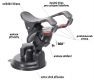 Suport telefon, GPS cu ventuză, DOUBLE CLIPS
