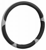 Husă de volan GRIP - gri / negru