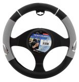 Husă volan RALLY - gri / negru