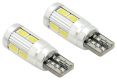 Bec 10 SMD LED 3chips 12V, T10 CAN-BUS ready alb - 2buc