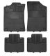 Covoare de cauciuc, UNI A - set de 4 bucăți, negru