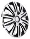 Set de capace de roți Spider 14" - negru/argintiu