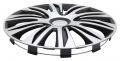Set de capace de roți Spider 14" - negru/argintiu