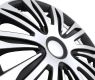 Set de capace de roți Spider 14" - negru/argintiu