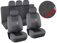 Huse pentru scaune Airbag, gri, set de 9 buc