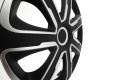 Set de capace de roți Livorno Carbon 14"-negru/argintiu