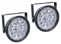 Lumini de zi rotunde, 18 LED / 12V
