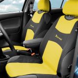 Husă scaun TRIKO față - galben, 2 buc