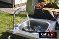 CATTARA Bucătărie de grădină, grătar gaz VICENZA 2m x 0,6m
