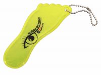 Breloc reflectorizant pentru copii, picior galben, vizibil
