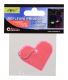 Breloc reflectorizant inimă roz pentru ghiozdan sau geacă, 6