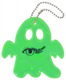 Breloc reflectorizant fantomă verde pentru copii şi adulţi,