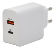 Conector QUICK CHARGE 3.0 230V 230V USB-A / USB-C 18W