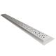 Scurgere liniară duș inox 90 cm, perforații moderne, argint