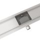 Scurgere liniară duș inox 90 cm, perforații moderne, argint