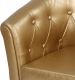 Fotoliu club cu taburet Chesterfield, auriu