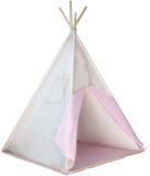 Cort Teepee pentru copii, roz / bej, fără accesorii