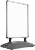 Stand publicitar, argintiu, 635 x 1150 x 350 mm