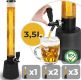 Dozator bere tip turn cu robinet, negru, 3500 ml