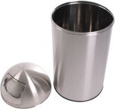 Coș de gunoi cu capac pivotant PUSH, 50l, oțel inoxidabil