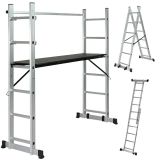 Schelă combinată 3in1 - platformă de lucru + 2 scări