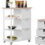 Cărucior de bucătărie pe roți, 67 x 37 x 84 cm