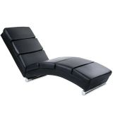 Șezlong pentru relaxare, negru