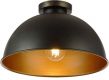 Lumină de tavan cu umbră, negru 60 W, 230 V