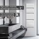 Radiator de baie de design 1500 x 450 mm, alb