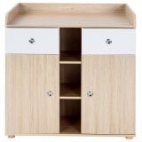 Masă de infasat bebe din stejar, 92 cm