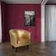 Fotoliu Chesterfield, 58 x 71 x 70 cm, auriu