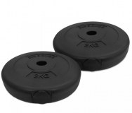 Set de greutăți umplute cu nisip și ciment, 2 x 2 kg