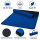 Saltea yoga antiderapantă TPE 190x100x0,6 cm albastru închis