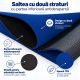 Saltea yoga antiderapantă TPE 190x100x0,6 cm albastru închis