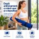Saltea yoga antiderapantă TPE 190x100x0,6 cm albastru închis