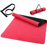 Yoga saltea de fitness 190 × 100 x 0,6 cm roșu