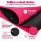 Saltea de fitness yoga 190 × 100 × 0,6 cm roz