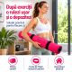 Saltea de fitness yoga 190 × 100 × 0,6 cm roz
