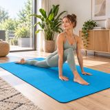 Yoga covoraș de fitness 190 × 100 x 0,6 cm azuriu