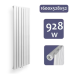 Radiator vertical, conexiune centrală, 1600 x 528 x 52 mm