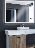Aquamarin Oglindă de baie cu iluminare LED, 100 x 80 cm