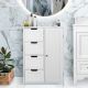 Dulap de depozitare Miadomodo cu 4 sertare,55x30 x82 cm,alb