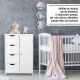 Dulap de depozitare Miadomodo cu 4 sertare,55x30 x82 cm,alb