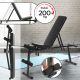 Physionics Bancă de fitness multifuncțională,116x33x48-120cm
