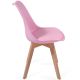 MIADOMODO Set de scaune de masă, roz, 2 bucăți