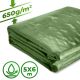 Prelată impermeabilă verde 5x6 m, 650g/m², rezistentă UV