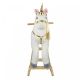Balansoar Unicorn Infantastic, 84x31x76 cm, aur