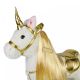 Balansoar Unicorn Infantastic, 84x31x76 cm, aur